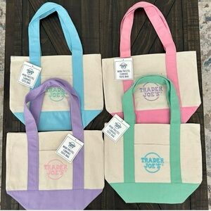 Trader Joe's Mini Canvas totes-NEW With Tag Limited Edition
$20 each